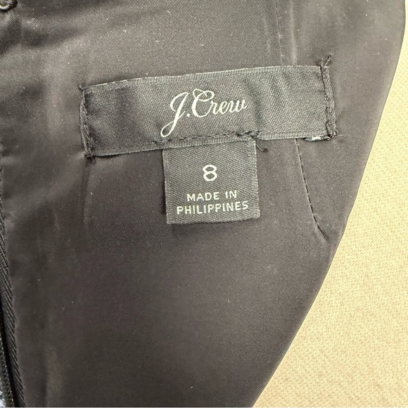 J CREW Adachi Black Floral Mercy Sheath Dress 8 Knee Length Multicolor Jacquard - Picture 13 of 14